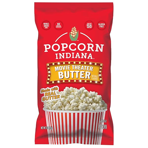 POPCORN INDIANA MOVIE THEATER BUTTER ONE 3OZ BAG