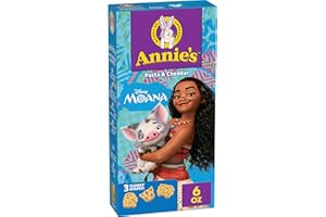 ANNIE'S HOMEGROWN Annie's Disney Moana Pasta and Cheddar Macaroni and Cheese, Kids Dinner Side or Snack, 6 oz