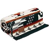 QISU Wool Blanket Throw | Large, Beautiful, Warm, Variegated, Handmade in Ecuador by Local Artisans | 94โณ x 78โณ | Ultra-Soft, Hypoallergenic, Breathable | Non-Itchy or Scratchy Fabric (Collard Trogon)