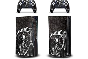 AMR Racing 247 Skins Graphics kit Sticker Decal Compatible with PS5 Playstation 5 & DualSense Controllers - Reaper Black