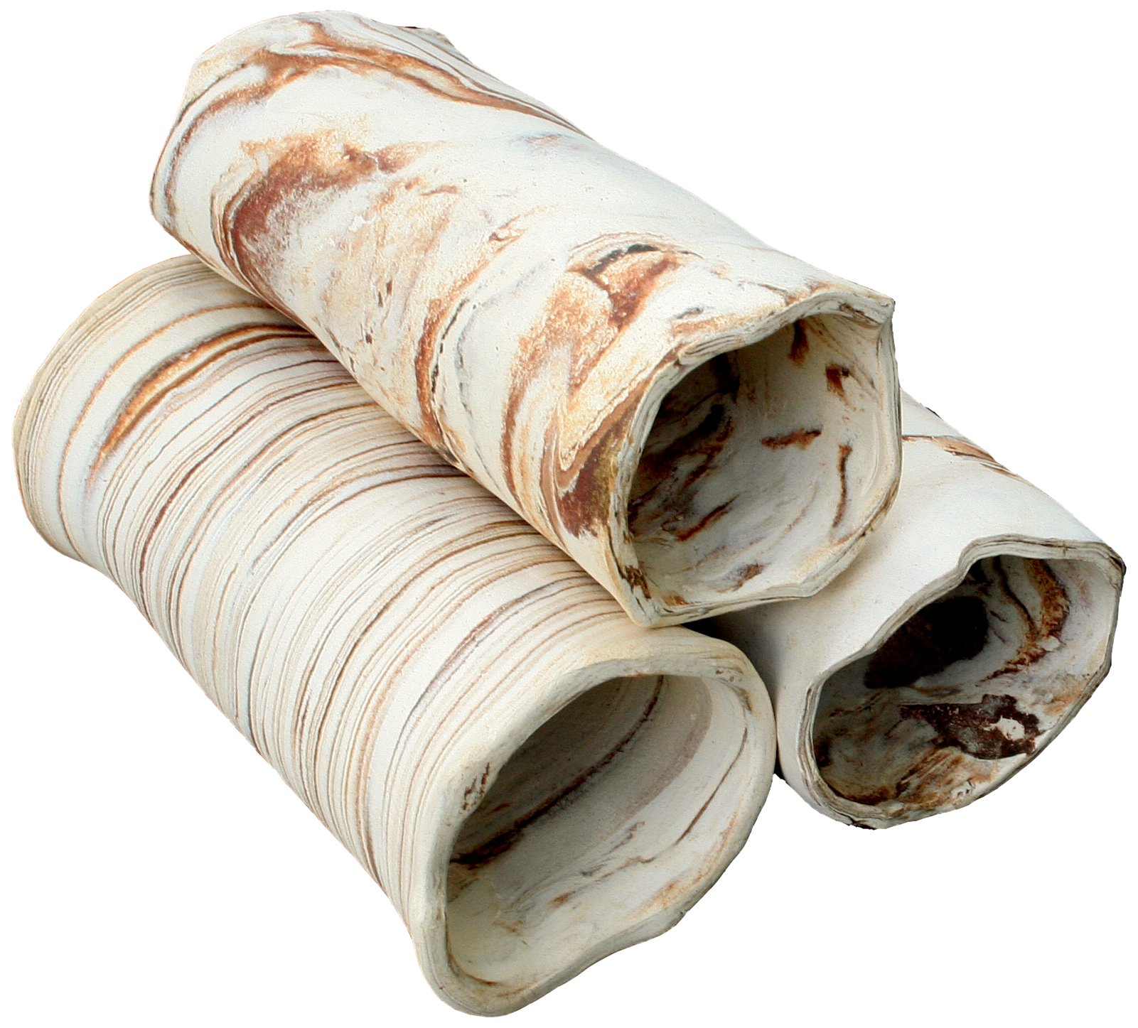 Block of tubes Ceramic for Aquarium Inhabitants Open on Both Ends, 8.0 x 5.0 x 5.0 cm, Bright