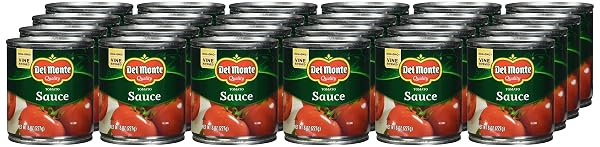 DEL MONTE CANNED TOMATO SAUCE, 8 OZ (PACK OF 24 CANS)