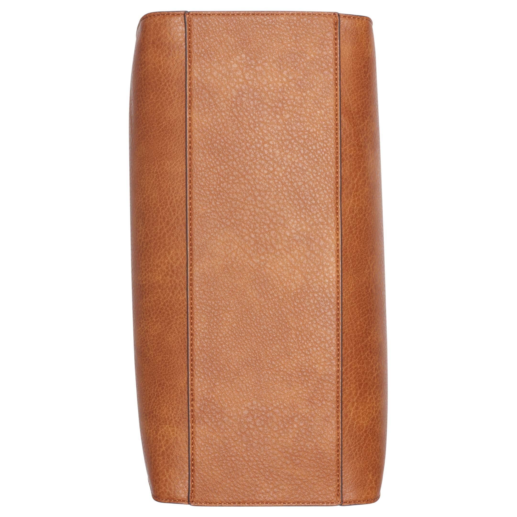 Calvin Klein Women's Reyna North/South Tote, Caramel Combo, One Size