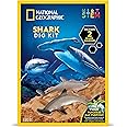 Blue Marble National Geographic Shark Dig Kit - Excavation Science Kit for Kids 8-12 With 2 Figurines and Dig Tool