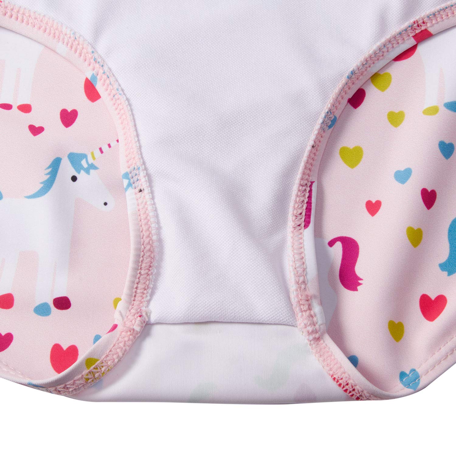 UNICOMIDEA Unicorn Bathing Suit Girls\' Swimwear Kids Cartoon Swimsuits Blue Ruffle One Piece Beach Suit for Holiday