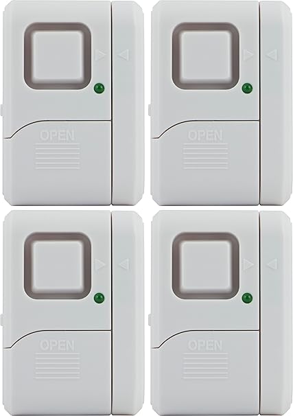 General Electric GE 45174 Magnetic Indoor Window Alarms (4 Pk)