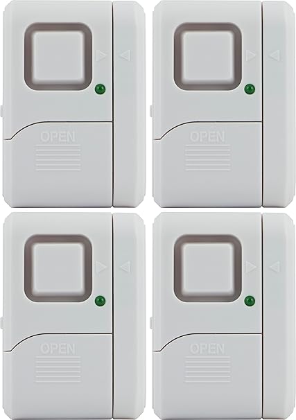 General Electric GE 45174 Magnetic Indoor Window Alarms (4 Pk)