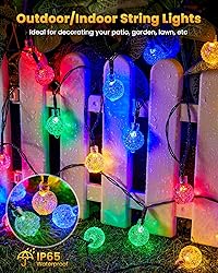 Brightown Solar String Lights Outdoor 60 Led 35.6