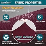 Granbest Premium Water-Repellent 2 Seater Sofa Cover Wine Red view 3