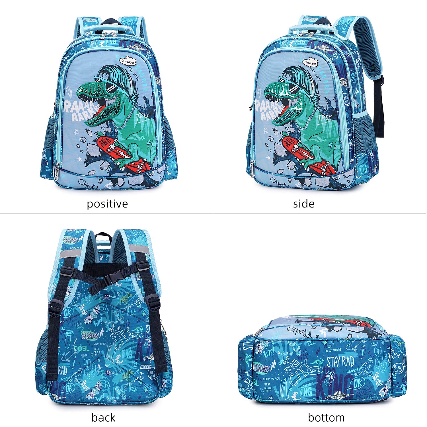 Cusangel Kids Backpack for Girls Preschool Elementary Kindergarten School Bag 15.6″ Multifunctional Cute Large Capacity