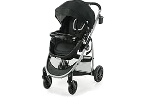 Graco Modes Pramette Stroller, 3-in-1 Baby Stroller, 3 Modes from Infant Car Seat Carrier, Infant Pramette, to Toddler Stroller, Reversible Seat, One Hand Fold, Extra Storage, Child Tray, Pierce