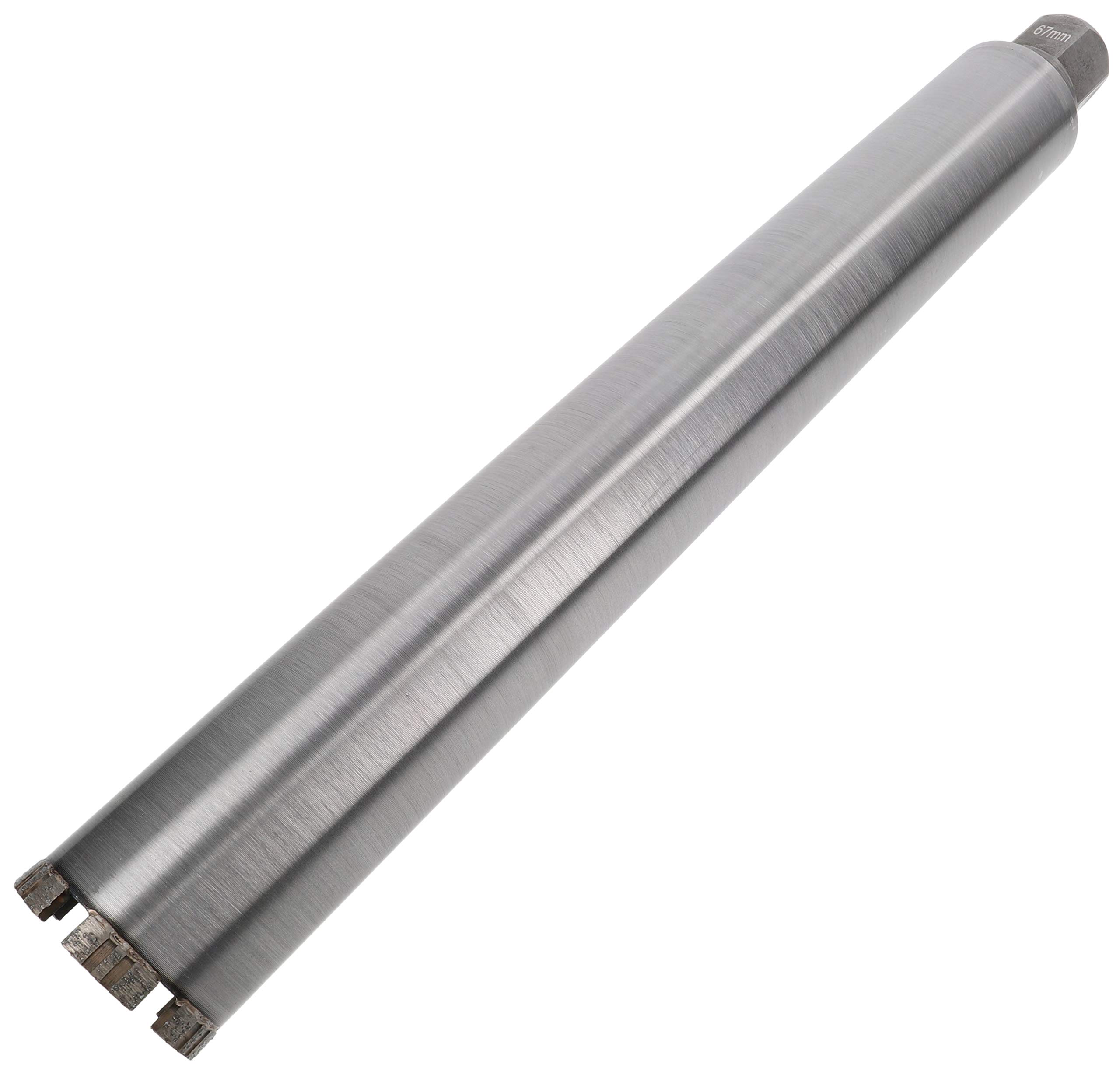 PRODIAMANT Diamond Laser Core Drill Bit ø 67 mm wet drilling Concrete Reinforced Concrete Masonry Mounting 1 1/4 inch UNC
