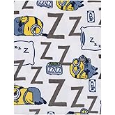 Illumination Lazy Minions Club Gray, Blue, Yellow, and White Super Soft Toddler Blanket