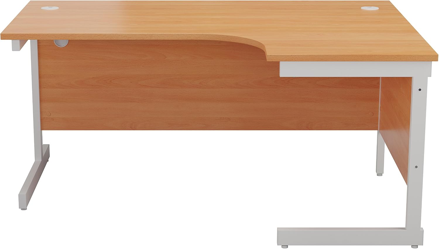 Office Hippo Heavy Duty Right Corner Desk, Strong & Reliable Workstation, Integrated Cable Ports, PC Desk For Office or Home - Image 3