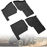 LDETXY TPE Floor Mats for Ranger Crew XP 1000, Front Rear Row Floor Liners All Weather Protection Slush Mats Liner for Polaris Ranger Crew XP 1000 2019-2025 Accessories (4PCS)