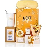 Thank You Gifts for Women, Teacher Appreciation Gifts Basket, Employee Appreciation Gift Box for Coworkers, Sunflower&Sunshine Thanks Gifts for Friends Mom Her Boss Nurse with Thanks Cards Awesome Cup