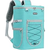 VKKZAAW Cooler Backpack,36Cans Backpack Cooler Insulated Leak Proof Waterproof Soft Sided Cooler Bag,Beach Camping Cooler,Light Weight Travel Cooler Lunch Backpack for Hiking Shopping