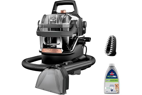BISSELL Little Green HydroSteam Portable Carpet and Upholstery Cleaner, Car Auto Detailer, 3 Cleaning Modes, Steam plus OXY R