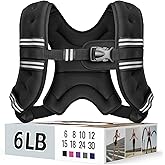 Zeerun Weighted Vest for Women & Men with Reflective Stripe and Adjustable Buckle, Comfortable & Durable Rucking Vest for Wal