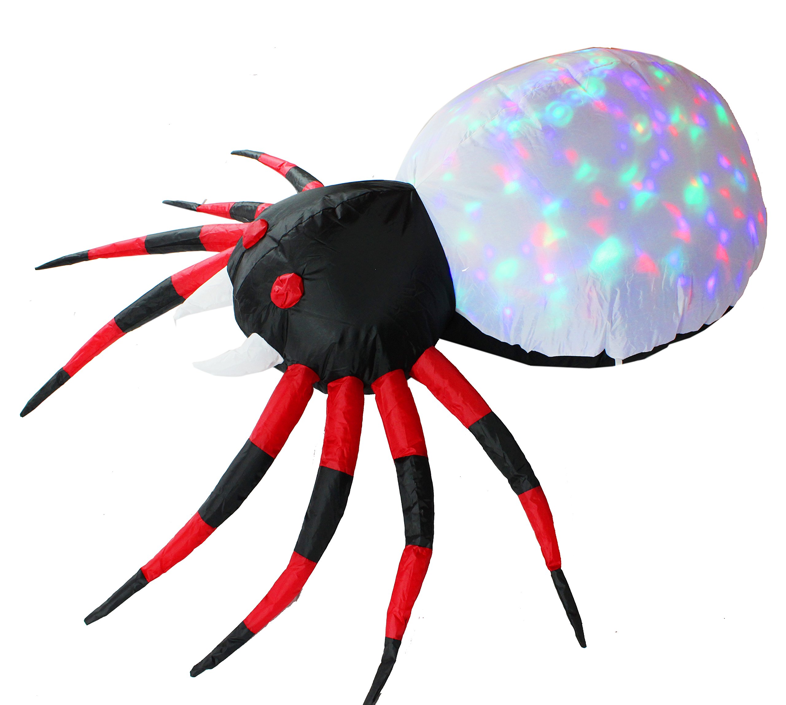 Buy Joiedomi Halloween Inflatable Blowup Spider with Kaleido Light Inside 4 Feet Wide Online
