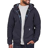 Coleman Polar Men's Fleece Lined Workwear Full-Zip Sweatshirt with Hood, Perfect Hoodie For The Outdoors