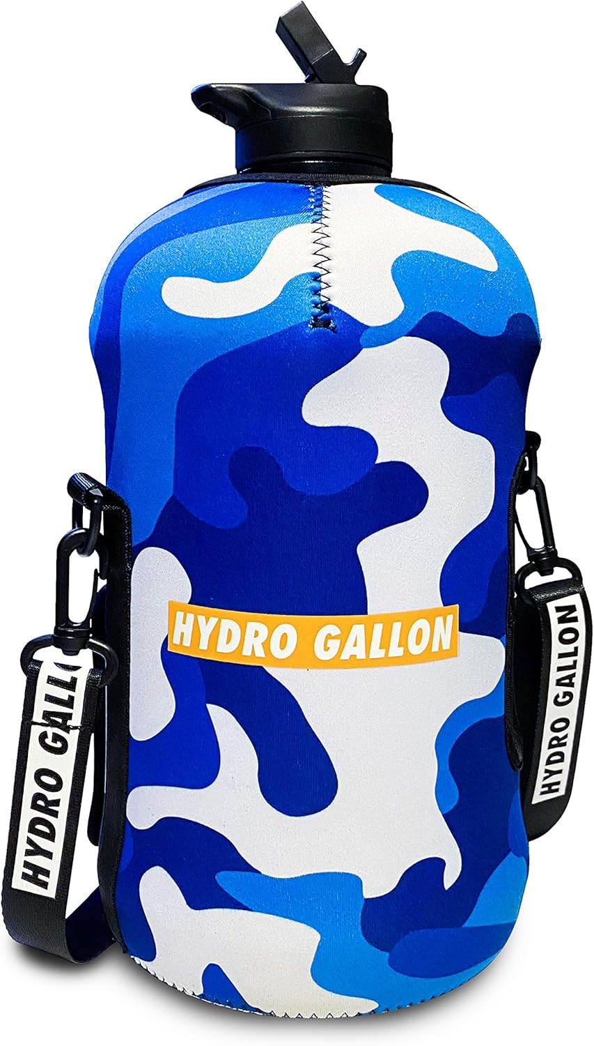 Hydro Gallon 1 Gallon / 128oz Water Bottle with Sleeve