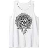 Aries Ram Spiritual Mandala - Astrology Zodiac Sign Graphic Tank Top