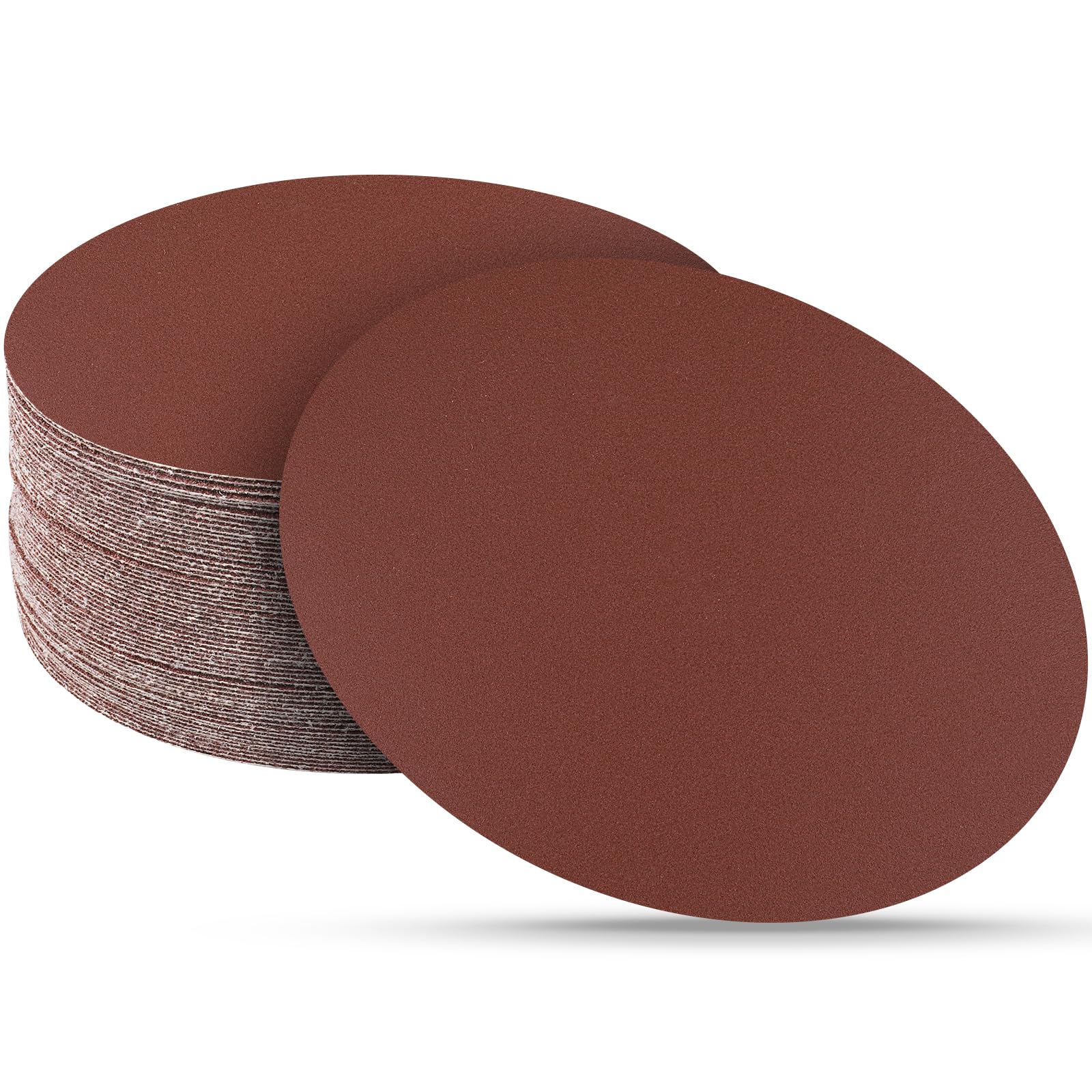 Sruhrak 30 Pcs 180mm Sanding Discs 320 Grit, 7 In Round Sandpaper Hook and Loop Sanding Pads for Drywall Sander