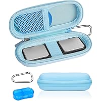 Case for kardiamobile EKG Heart Monitor, Hard Travel Case for KardiaMobile 6L, Included Pill Box and Carabiner Clip, Heart Mo