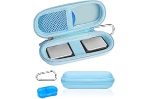 Case for kardiamobile EKG Heart Monitor, Hard Travel Case for KardiaMobile 6L, Included Pill Box and Carabiner Clip, Heart Mo