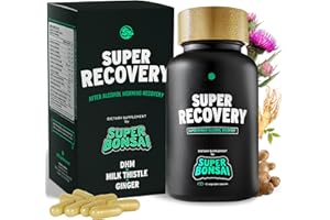 SuperBonsai Super Recovery Capsules for Post Celebration and Morning Relief - All Natural Holistic Support - 3 Capsules Taken Before Drinking and an Optional Serving After (14 Servings)