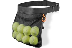 VISEMAN Tennis Ball Band Holder, Waist Bag Holding 8 Pickleball or Tennis Balls for Women Men, Tennis Balls Carrying Accessory