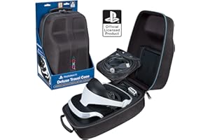 RDS INDUSTRIES Sony PlayStation VR Headset and Accessories Carrying Case – Protective Deluxe Travel Case – Black Ballistic Exterior – Official Sony Licensed Product