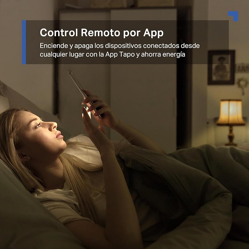 P100 (4-Pack) - Enchufe Inteligente WiFi, Programable, Control App/Voz