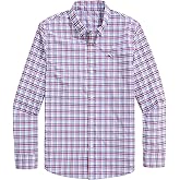 Vineyard Vines Boys Boys Callwood Plaid Featherweight Performance Shirt