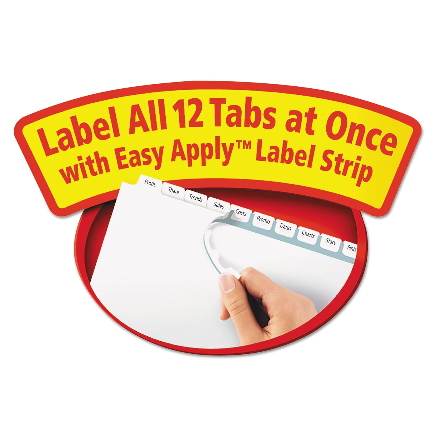 Avery Easy Apply Label Strips 8 Tab Ythoreccio