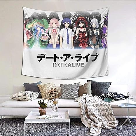 Amazon Co Jp デート ア ライブ 1 壁掛 けタペストリー バス ミニバン 夏休み 壁飾り 家 リビングルーム ベッドルーム 部屋 おしゃれ飾り ホーム キッチン