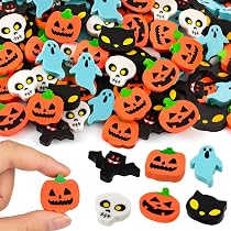 Amazon.com: YGAOHF 60 Pack Halloween Mini Erasers - Cute Halloween ...