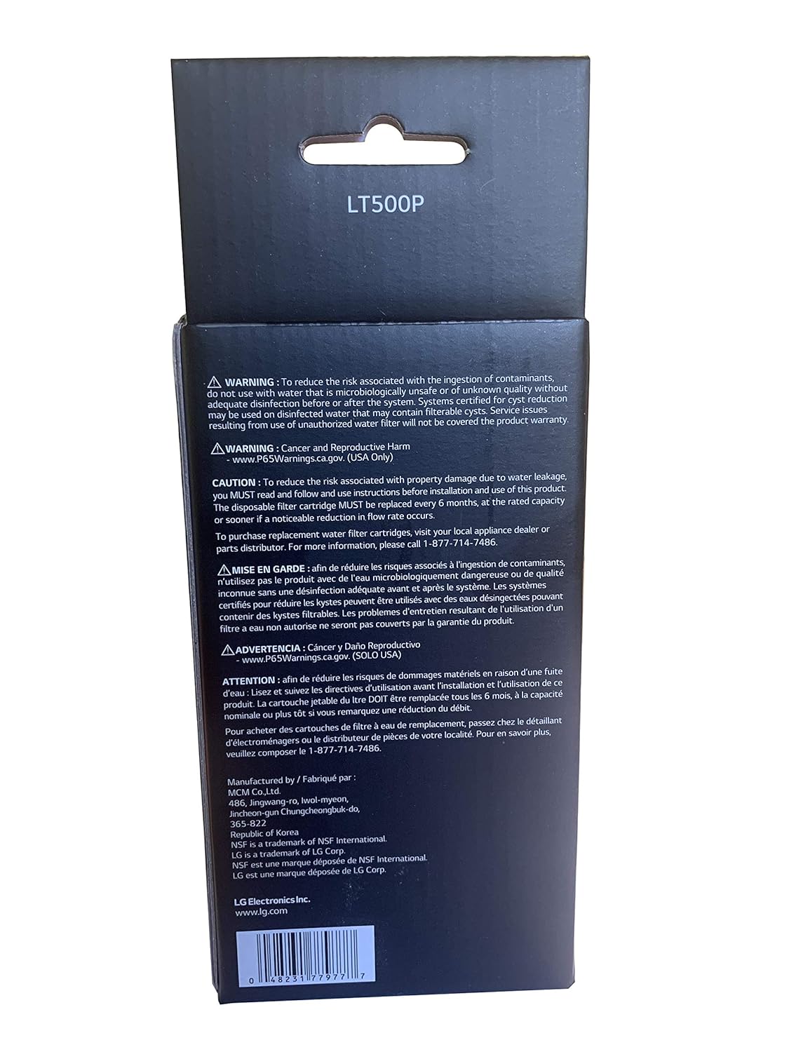 Filtro de origen LG - 5231JA2002A / LT500P: Amazon.es: Industria ...