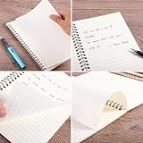 Yafe 5 Pack Spiral Notebooks A5 Kraft Cover 60 Sheets 120 Pages Lined view 6