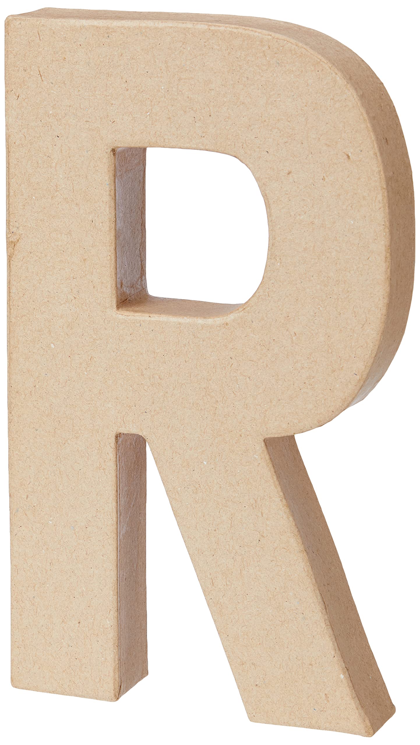 Create Crafts 26617 Creativ 20.5 cm 1-Piece Papier Mache Letter R, Beige