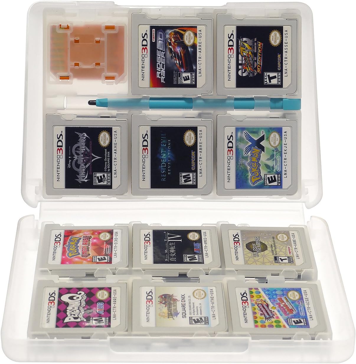 Insten 28-in-1 Game Holder Card Case Compatible with Nintendo NEW 3DS / NEW 3DS XL / NEW 3DS LL / 3DS LL / DSi / DSi XL / DSi LL / DS / DS Lite / NEW 2DS XL LL / 2DS Cartridge Storage Box, White: Computers & Accessories