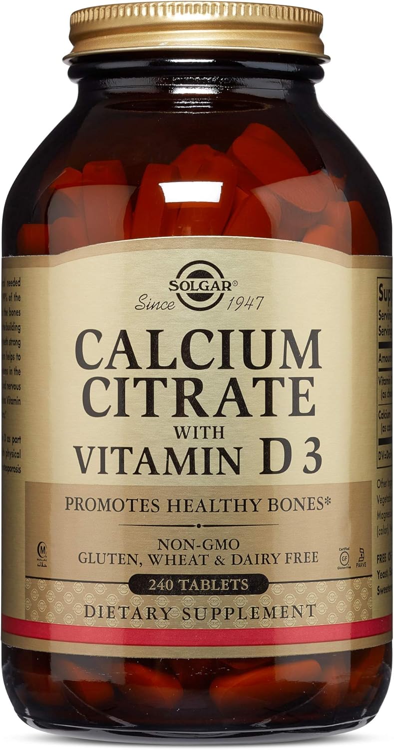Solgar Calcium Citrate with Vitamin D3 Tablets - Pack of 240: Amazon.co ...