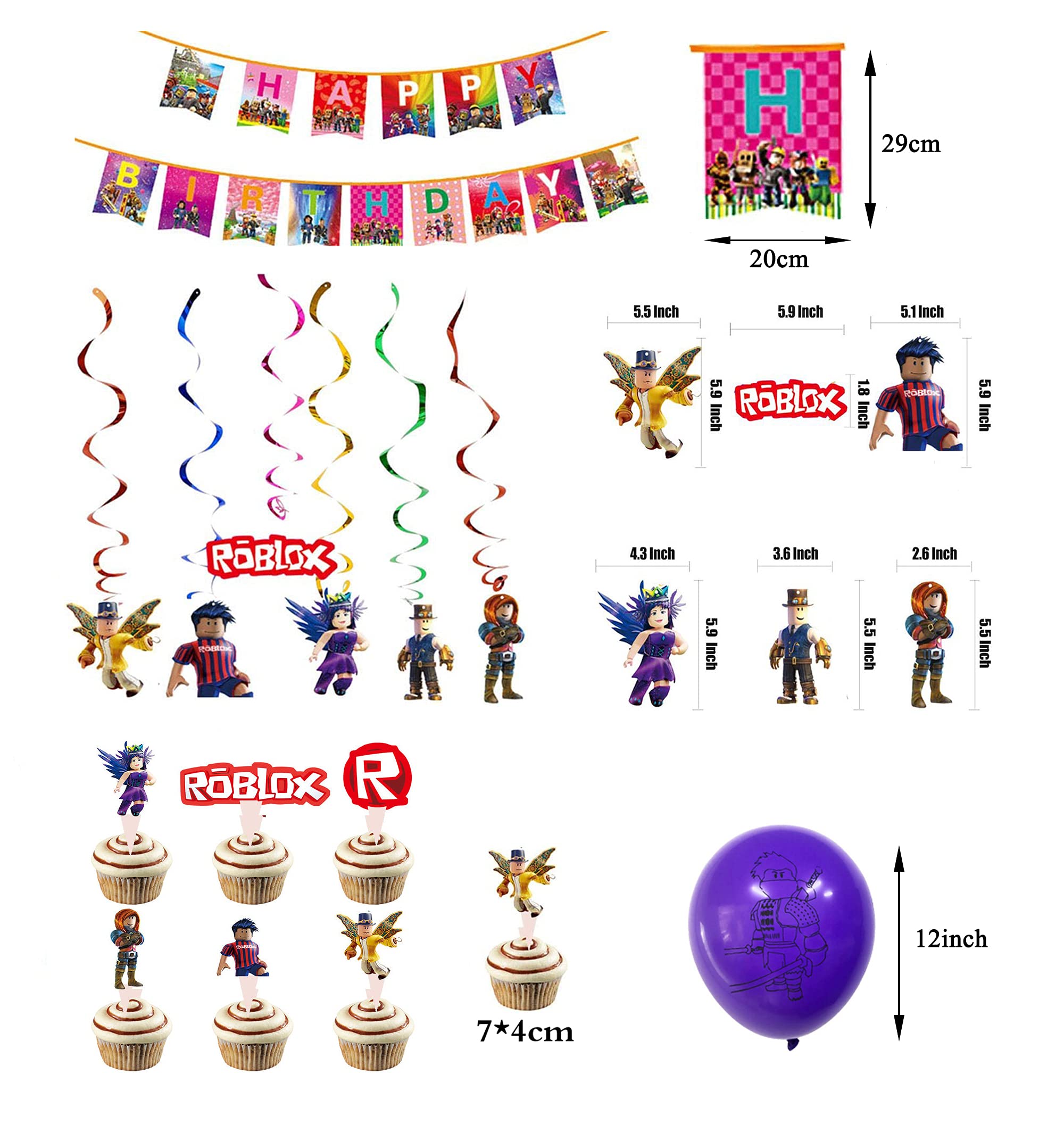 Mua Roblox Birthday Decoration Roblox Balloons Roblox Birthday Balloons ...