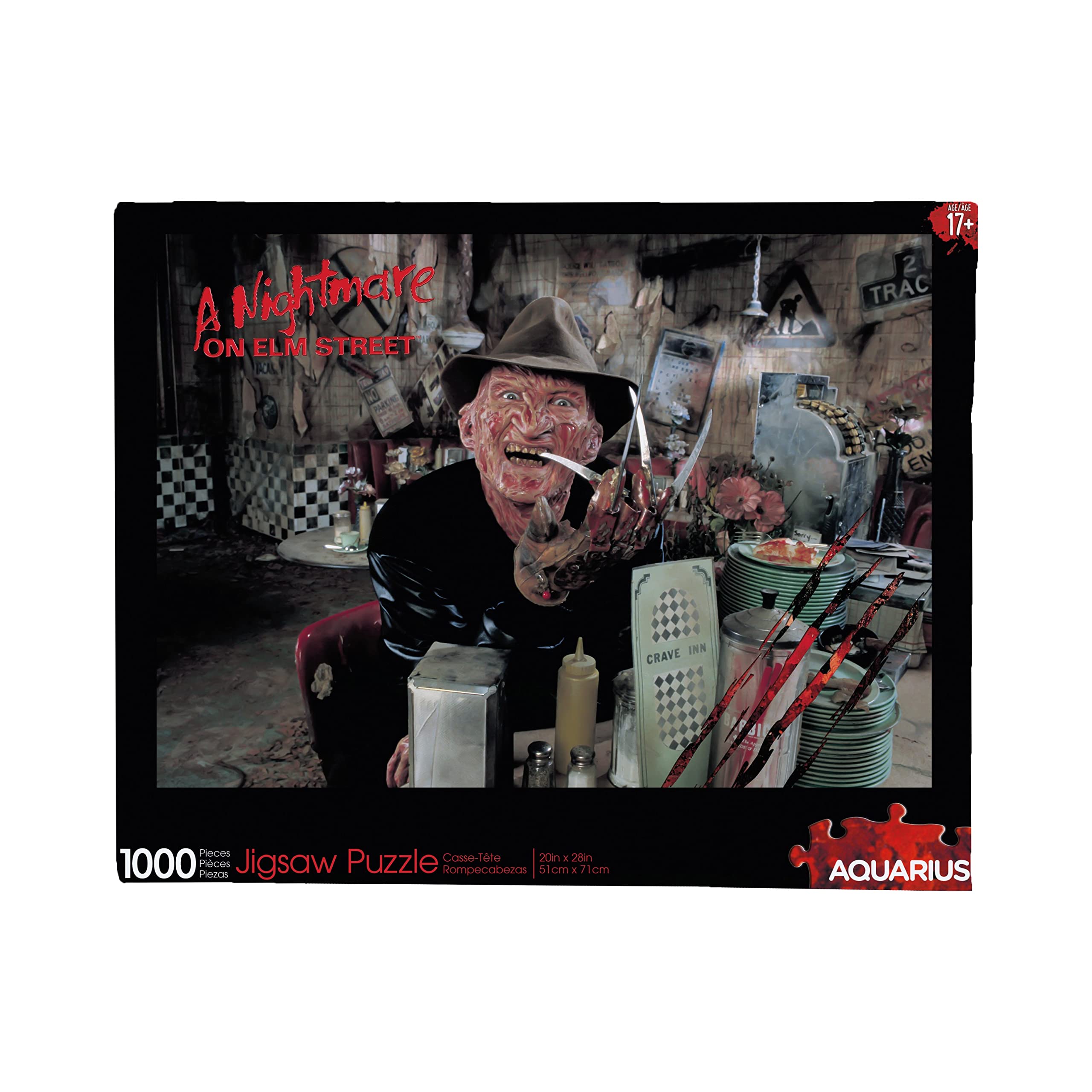 AQUARIUS A Nightmare On Elm Street Puzzle (1000 Piece Jigsaw Puzzle) - Officially Licensed NOES Merchandise & Collectibles - 20 x 28 Inches