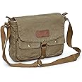 Gootium Canvas Messenger Bag - Vintage Crossbody Shoulder Bag Military Satchel