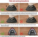 Meff-Mluk 156Pcs Oscillating Tool Sanding Pad Kit 80x80mm 6Pcs Triangle view 7