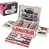 Hegafoo All in One Makeup Kit for Teens, 106 Pcs Professional Makeup Kit for Women Full Kit, Include Eyeshadow Palette, Lipstick Set, Concealer, Foundation, Lipgloss, Make-up Brush(Red)