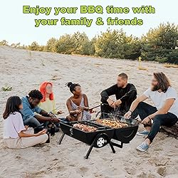 Portable Charcoal Grill, HaSteeL Mini Folding BBQ