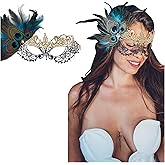 Lace Masquerade Mask for Women - Venetian Party, Prom, Mardi Gras, Halloween